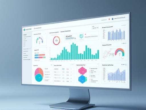 Mockup of business operations analytics in Synectis SaaS